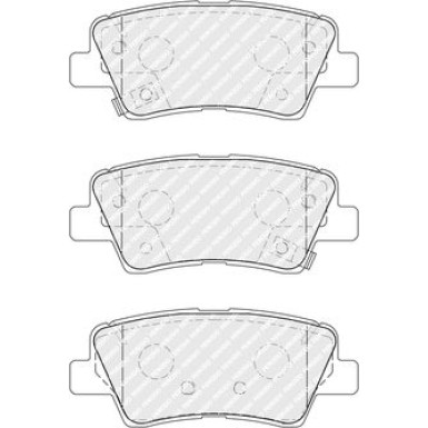 Ferodo | Bremsbelagsatz, Scheibenbremse | FDB5041
