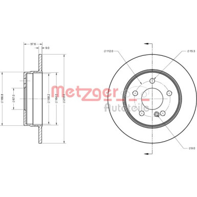 Metzger | Bremsscheibe | 6110423