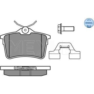 Meyle | Bremsbelagsatz, Scheibenbremse | 025 247 6516/W