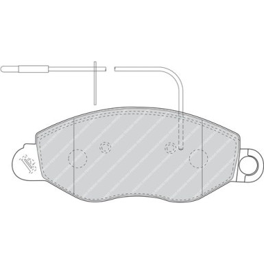 Ferodo | Bremsbelagsatz, Scheibenbremse | FVR1616