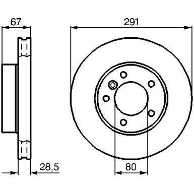 BOSCH | Bremsscheibe | 0 986 478 691