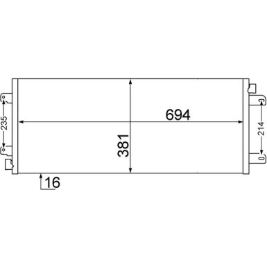 Mahle | Kondensator, Klimaanlage | AC 527 000S