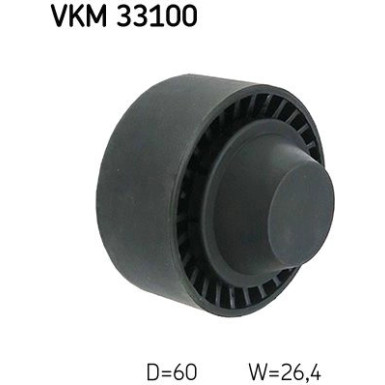 SKF | Umlenk-/Führungsrolle, Keilrippenriemen | VKM 33100