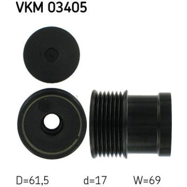 SKF | Generatorfreilauf | VKM 03405