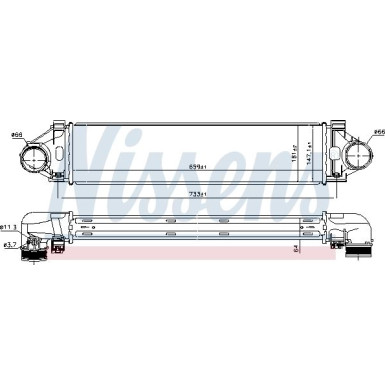 Nissens | Ladeluftkühler | 96471