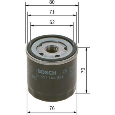 BOSCH 0 451 103 351 Ölfilter