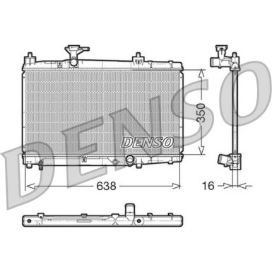 Denso | Kühler, Motorkühlung | DRM50007