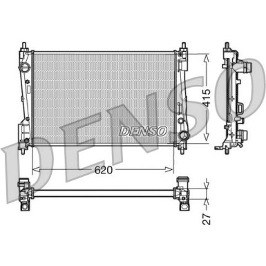 Denso | Kühler, Motorkühlung | DRM09110