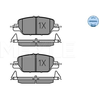 Meyle | Bremsbelagsatz, Scheibenbremse | 025 228 5216