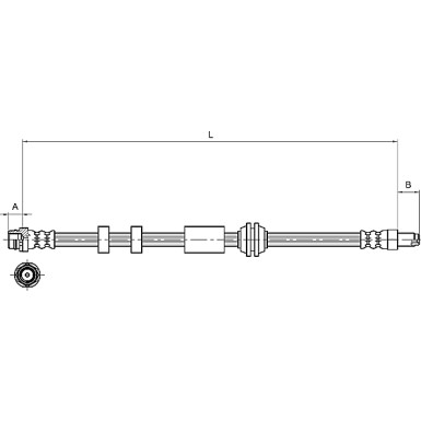 Metzger | Bremsschlauch | 4111216