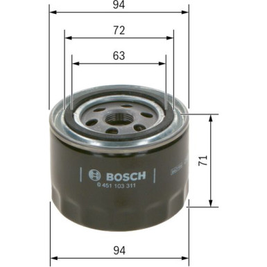 BOSCH 0 451 103 311 Ölfilter