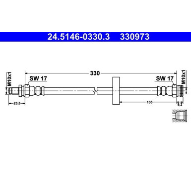 ATE | Bremsschlauch | 24.5146-0330.3