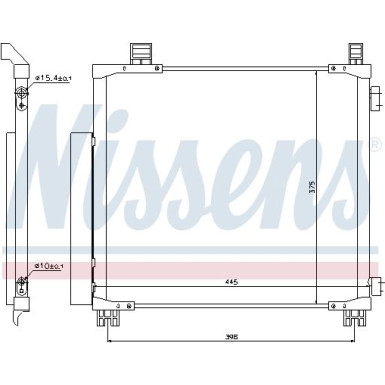 Nissens | Kondensator, Klimaanlage | 940136