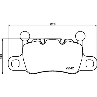 Brembo | Bremsbelagsatz, Scheibenbremse | P 65 038