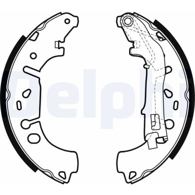 Delphi | Bremsbackensatz | LS1981