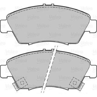 Valeo | Bremsbelagsatz, Scheibenbremse | 598494