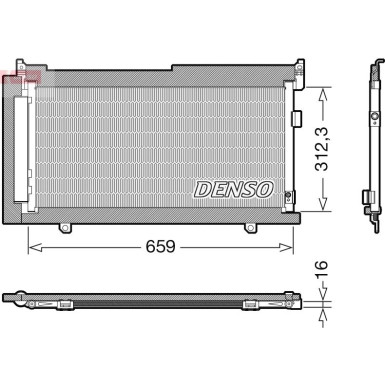 Denso | Kondensator, Klimaanlage | DCN36006