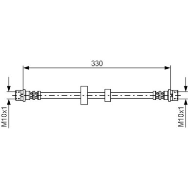 BOSCH | Bremsschlauch | 1 987 476 411