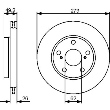 BOSCH | Bremsscheibe | 0 986 479 425