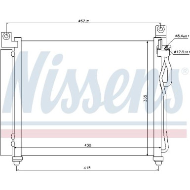 Nissens | Kondensator, Klimaanlage | 94828