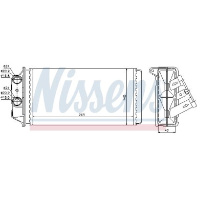 Nissens | Wärmetauscher, Innenraumheizung | 71454