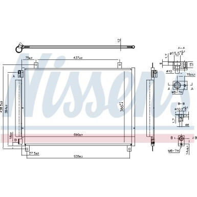 Nissens | Kondensator, Klimaanlage | 941106