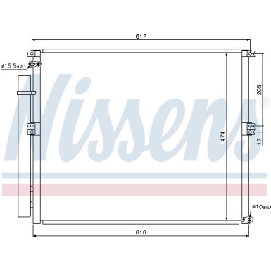 Nissens | Kondensator, Klimaanlage | 940106