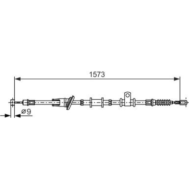 BOSCH | Seilzug, Feststellbremse | 1 987 482 399