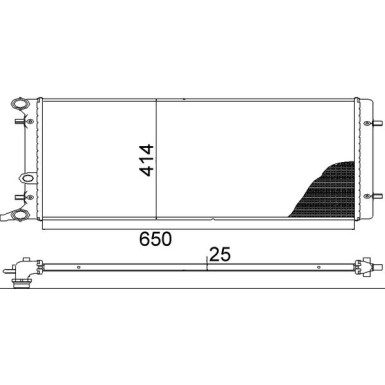 Mahle | Kühler, Motorkühlung | CR 368 001S