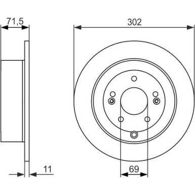 BOSCH | Bremsscheibe | 0 986 479 C15