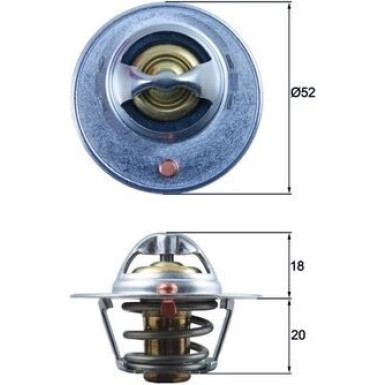 Mahle | Thermostat, Kühlmittel | TX 185 82D