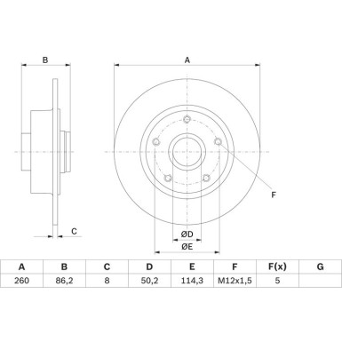 BOSCH | Bremsscheibe | 0 986 479 708