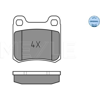 Meyle | Bremsbelagsatz, Scheibenbremse | 025 206 8713