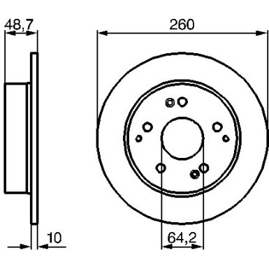 BOSCH | Bremsscheibe | 0 986 479 225