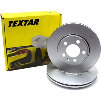 TEXTAR Bremsscheiben Ø256 + Beläge Vorne PR: 1LQ, 1ZF (92082205 + 2313101)