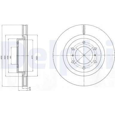 Delphi | Bremsscheibe | BG4228