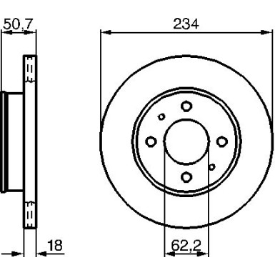 BOSCH | Bremsscheibe | 0 986 479 264