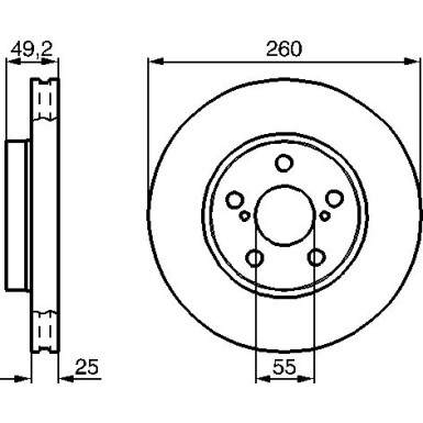 BOSCH | Bremsscheibe | 0 986 478 451