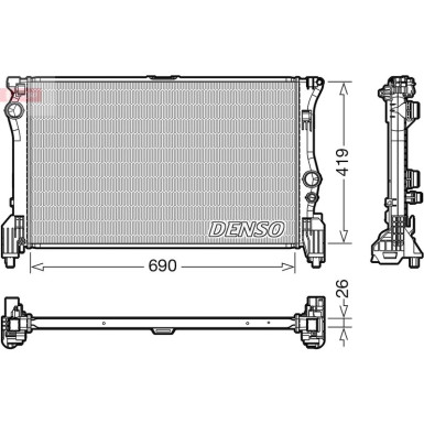 Denso | Kühler, Motorkühlung | DRM17112