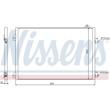 Nissens | Kondensator, Klimaanlage | 94668