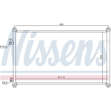 Nissens | Kondensator, Klimaanlage | 94733