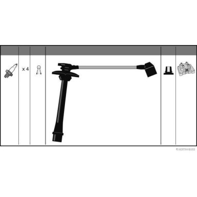 Herth+Buss Jakoparts | Zündleitungssatz | J5382008