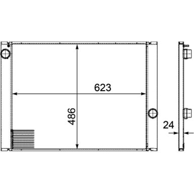 Mahle | Kühler, Motorkühlung | CR 581 000P