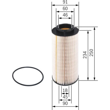 BOSCH | Kraftstofffilter | F 026 402 031