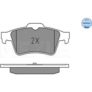 Meyle | Bremsbelagsatz, Scheibenbremse | 025 241 3716