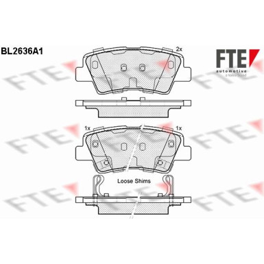 FTE | Bremsbelagsatz, Scheibenbremse | 9010881