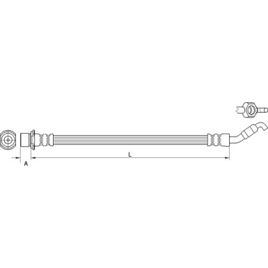 Metzger | Bremsschlauch | 4111511