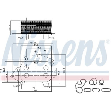 Nissens | Ölkühler, Motoröl | 90670
