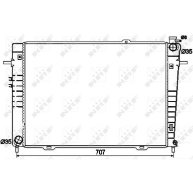 NRF | Kühler, Motorkühlung | 53497