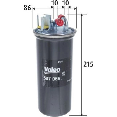 Valeo | Kraftstofffilter | 587069